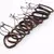 Pulseiras masculinas 10 pçs/set envoltório preto tecido