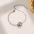 Imagem do Luxo banhado a ouro aço inoxidável deslumbrante zircão pulseira para mulheres