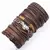 Pulseiras masculinas 10 pçs/set envoltório preto tecido - Alcus Express