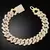 Imagem do 14mm gelado pino link cubana corrente pulseiras para homens