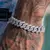 14mm gelado pino link cubana corrente pulseiras para homens - loja online