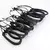 Pulseiras masculinas 10 pçs/set envoltório preto tecido - loja online
