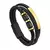 Imagem do Vnox pulseira de couro trançado personalizada para homens