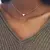 Conjunto de colar Cristal zircão coração estrela charme em camadas na internet