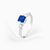 ZAHFIR Anel Solitário Cravejado — Square - comprar online