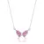 ZAHFIR Gargantilha Borboleta Cravejada – Pink - comprar online