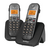 Telefone S/ Fio Id + Ramal C/ Entrada P/ Fone De Ouvido Ts 5122 Preto - comprar online