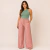 Calça pantalona floral - comprar online