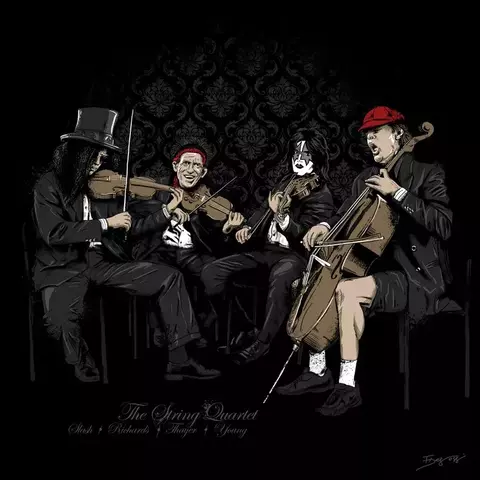 POSTER 20X20 - THE STRING QUARTET - comprar online