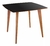 Mesa de Madeira Quadrada Especial 80cm Preta - Dina