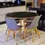 Mesa de Madeira Redonda 120cm Preto - Dina - Pizarro Store | Móveis de Alta Qualidade para Residências, Bares, Restaurantes, Hotéis, Shoppings e similares.