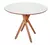 Mesa de Jantar Redonda de Madeira de 100cm Branca - June - comprar online