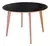 Mesa de Madeira Redonda 120cm Preto - Dina - comprar online