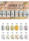 KIT 6 Cores Esmalte em Gel Cor Glitter - comprar online