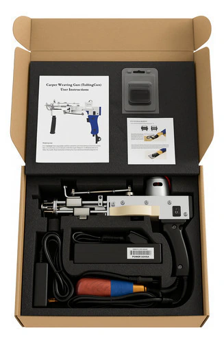Pistola Tufting 2 En 1 Con Kit Cortador Esquilador Alfombras