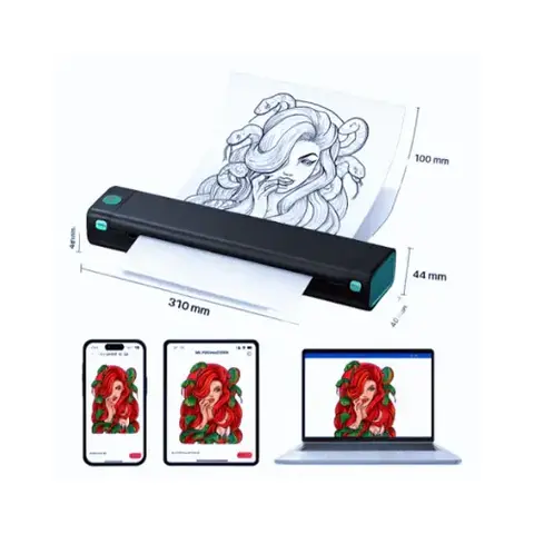 Impresora Térmica Portátil A4 Phomemo M08f Tattoo Bluetooth