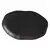 Bandeja circular orgánica plain negro