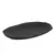 Bandeja circular orgánica plain negro - comprar online