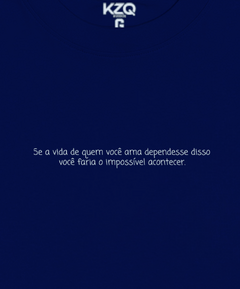 Camiseta Se A Vida De Quem Você Ama Dependesse Disso - Coleção Statements - comprar online