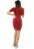 Vestido Tubinho Canelado Manga 3/4 Curto | REF: VXN07 - SPORTQUEEN