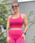 Top Larissa canelado