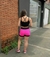 Top preto com pink - (com bojo) na internet