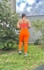 Top energia laranja neon com bojo - loja online