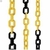Corrente Elo Pvc 10mm Amarelo/Preto 25m Plasticor na internet
