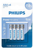 Pilha Alcalina Aaa 1.5v Philips Com 4 Unidades