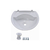 Pia Lavatório Plástico Banheiro 4 Litros Branco 35x28cm - comprar online