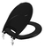 Assento Sanitário Oval Luxo Madeira Mdf Bco Astra Tov/map Cor Preto