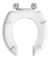 Tampa De Vaso Aberto Pne Tupan Polipropileno Branco Cor Branco