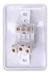 Tomada 10a E Interruptor 1 Tecla Paralelo Para Lâmpada Ilumi Cor Branco - BugShop