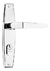 Fechadura Externa 40mm Papaiz Fit Mz560 Cr Cor Prateado
