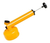 Pulverizador Bombinha Vertical Guarany Manual Fritz 370ml Cor Laranja na internet