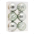 Bola Natal Verde Menta Gomos E Metalizada 8cm 6und Cromus - comprar online