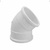 Cotovelo Esgoto 45° x 40mm 25un Krona