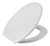 Tampa Assento Sanitário Oval Universal Slim Almofadado Astra Cor Branco 44.7 Cm X 37 Cm - BugShop