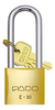 Cadeado De Latão Haste Longa Pado Lt-30/75mm Resistente Cor Dourado