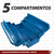 Caixa De Ferramentas Fercar 07 De Metal 20cm X 50cm X 21cm Azul - BugShop