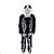 Fantasia Halloween Macacão Esqueleto Caveira Infantil Cromus na internet