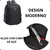 Mochila Viagem Cor Preta Alça Cabo De Aço Premium - loja online