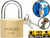 Pado Latão 40mm 2 Chaves Cadeado De Latão Lt Não Enferruja Cor Dourado na internet