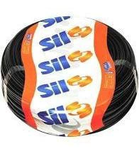 Fio Cabinho Flexível 6mm Preto Sil 100mts