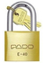 Kit 2 Cadeados Pado Latao 40mm Mesmo Segredo 4 Chaves Cor Dourado na internet