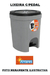 Lixeira Cinza C/ Pedal - 15litros