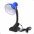 Luminária de Mesa Com Garra Cor Azul Bivolt E27- Cads - BugShop