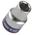 Soquete Estriado Curto, 1/2 Polegadas, 10mm - King Tony - comprar online