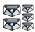 Kit Refletor Led Energia Solar Sem Fio Potente 100 Led Biv