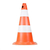 Cone Sinalização Laranja E Branco 50cm Plastcor